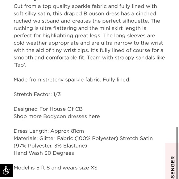 🔥HOST PICK🔥 HOUSE OF CB Irena dress sparkle RUCHED MINI DRESS - Picture 5 of 8